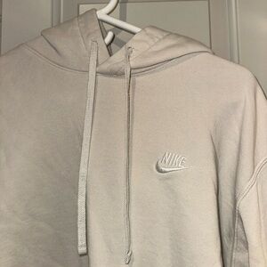 Nike Men's Beige Hoodie Size Large